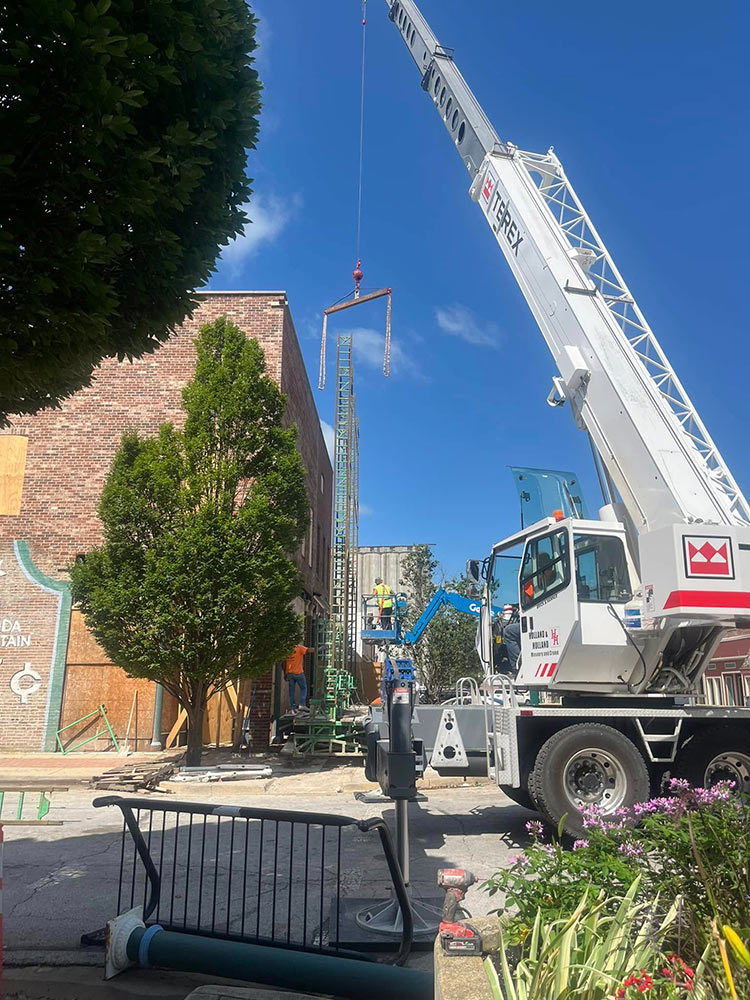 crane work at Flesor's Candy Kitchen